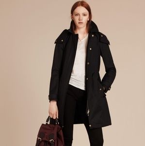 Burberry Hooded Cotton Blend Parka